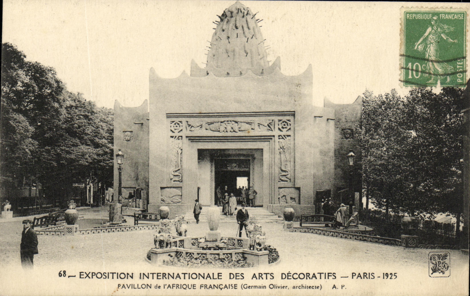 CPA Exposition Internationale Des Arts Decoratifs Paris pavillon de l'afrique francaise