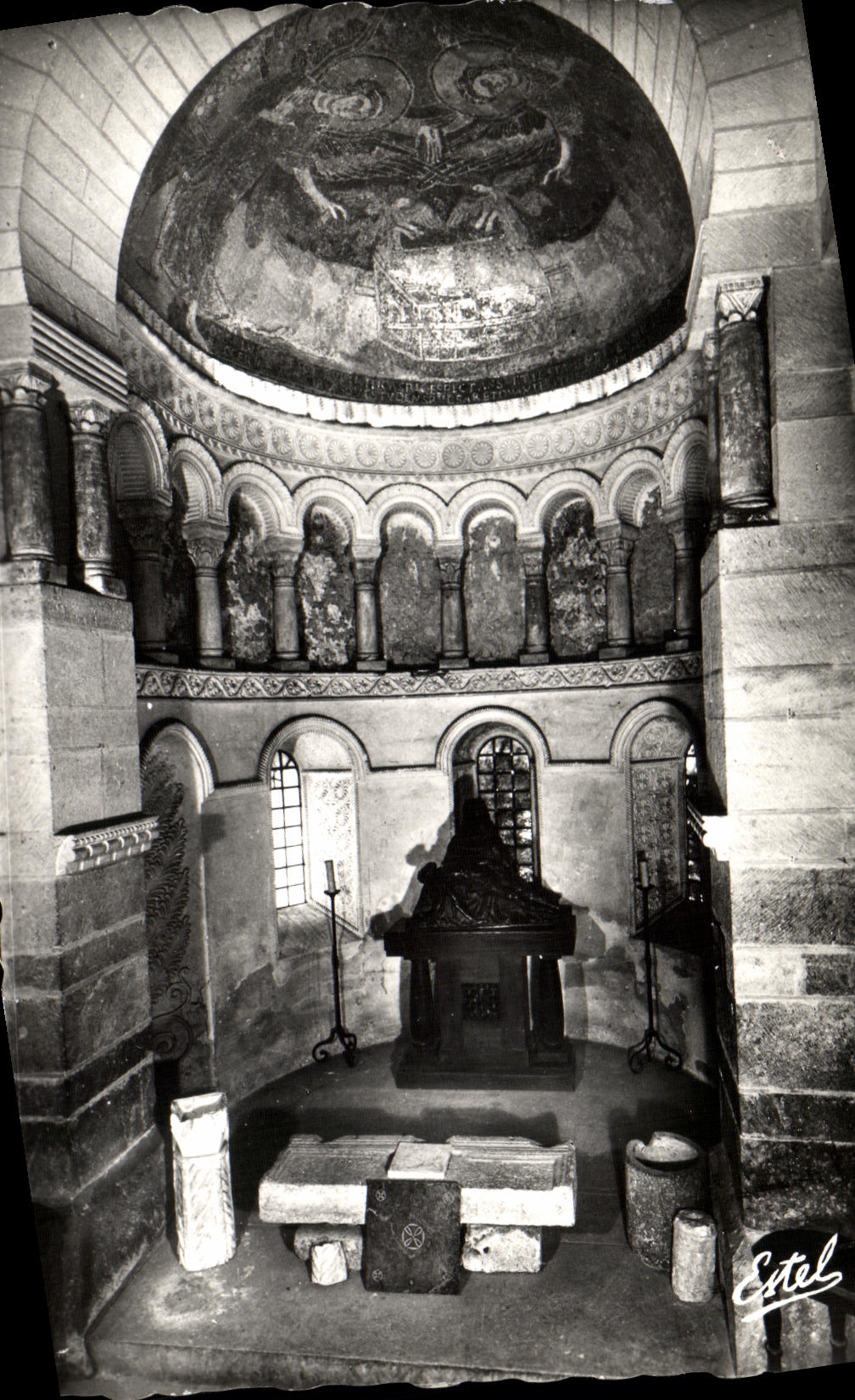 MODERN CARD the Church De Germigny Of Close the Eastern apse