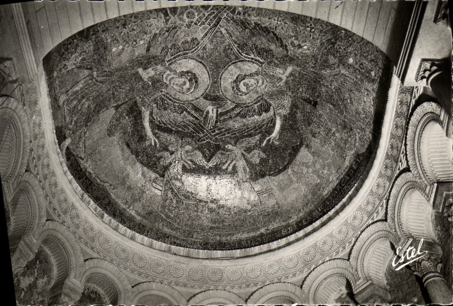 MODERN CARD Germigny of Close the Mosaic of the Apse