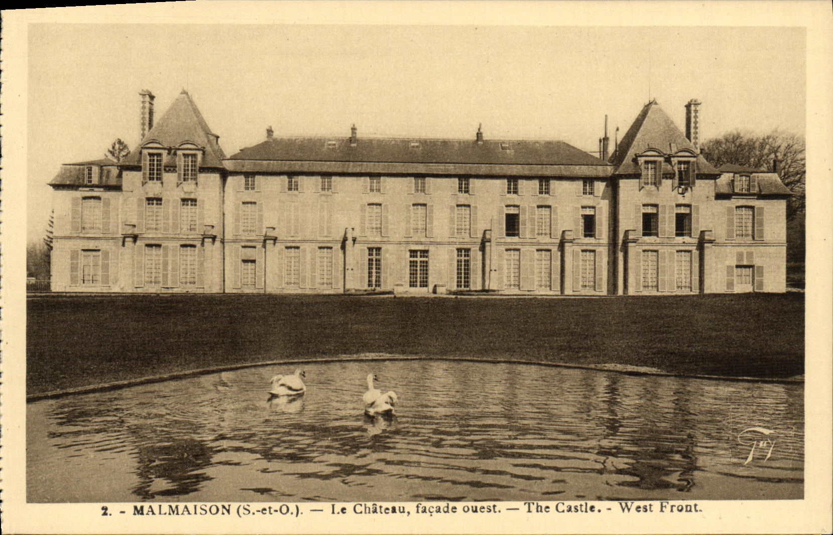 CPA Malmaison Le Chateau Facade ouest