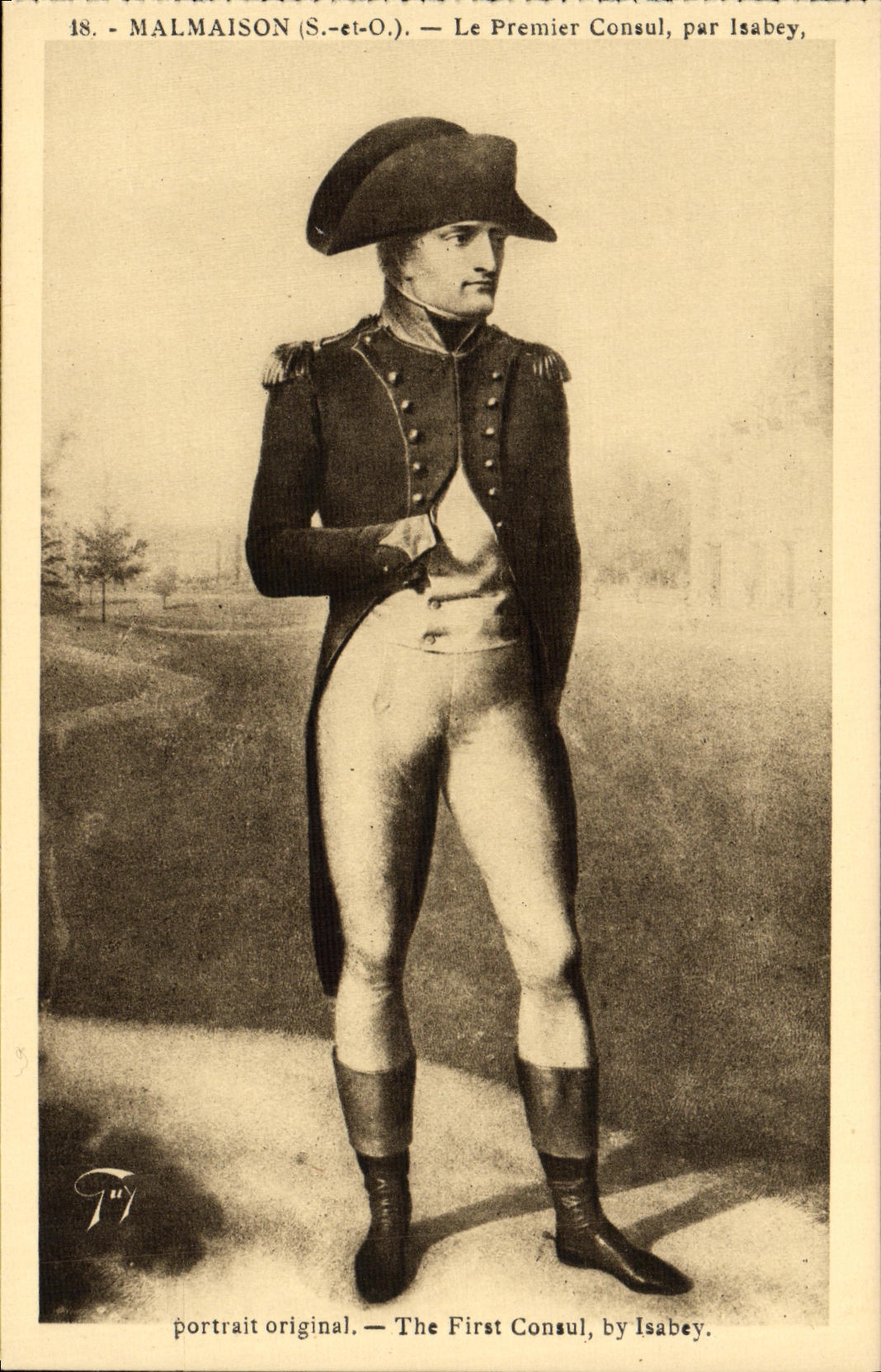 CPA Malmaison Le Premier Consul Par Isabey Napoleon 1er