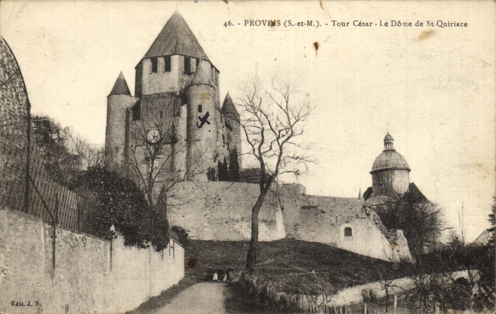 CPA Provins Tour Cesar Le Dome De St Quiriace