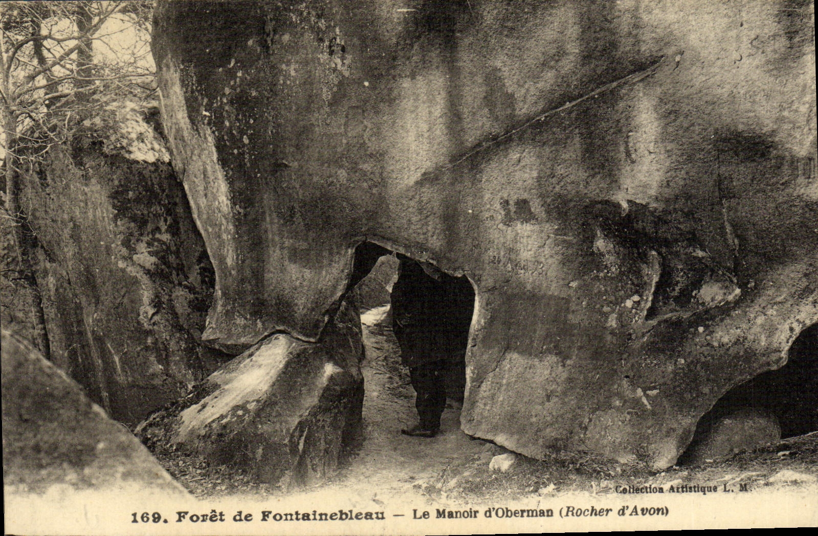 CPA Foret de Fontainebleau Le Manoir d'Aberman Rocher d'Avon