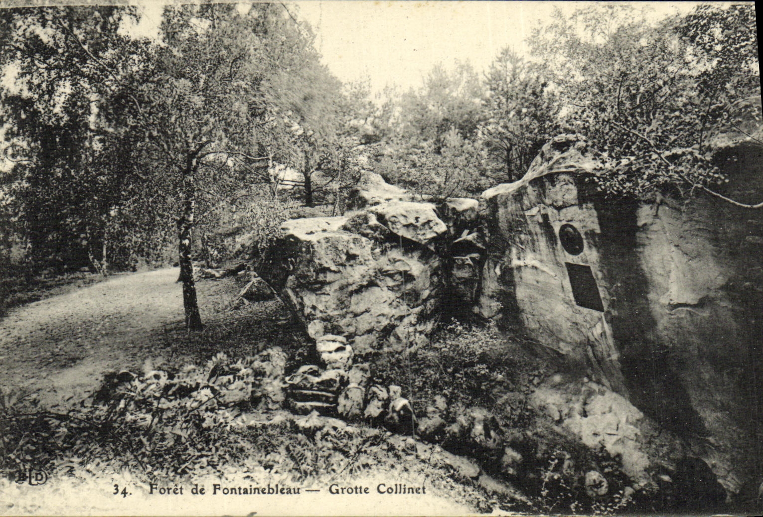 CPA Foret de Fontainebleau Grotte Collinet