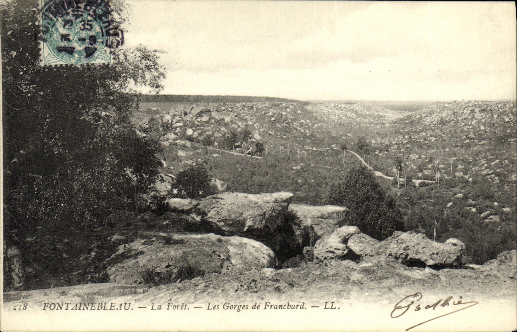 CPA Fontainebleau La foret les gorges de franchard