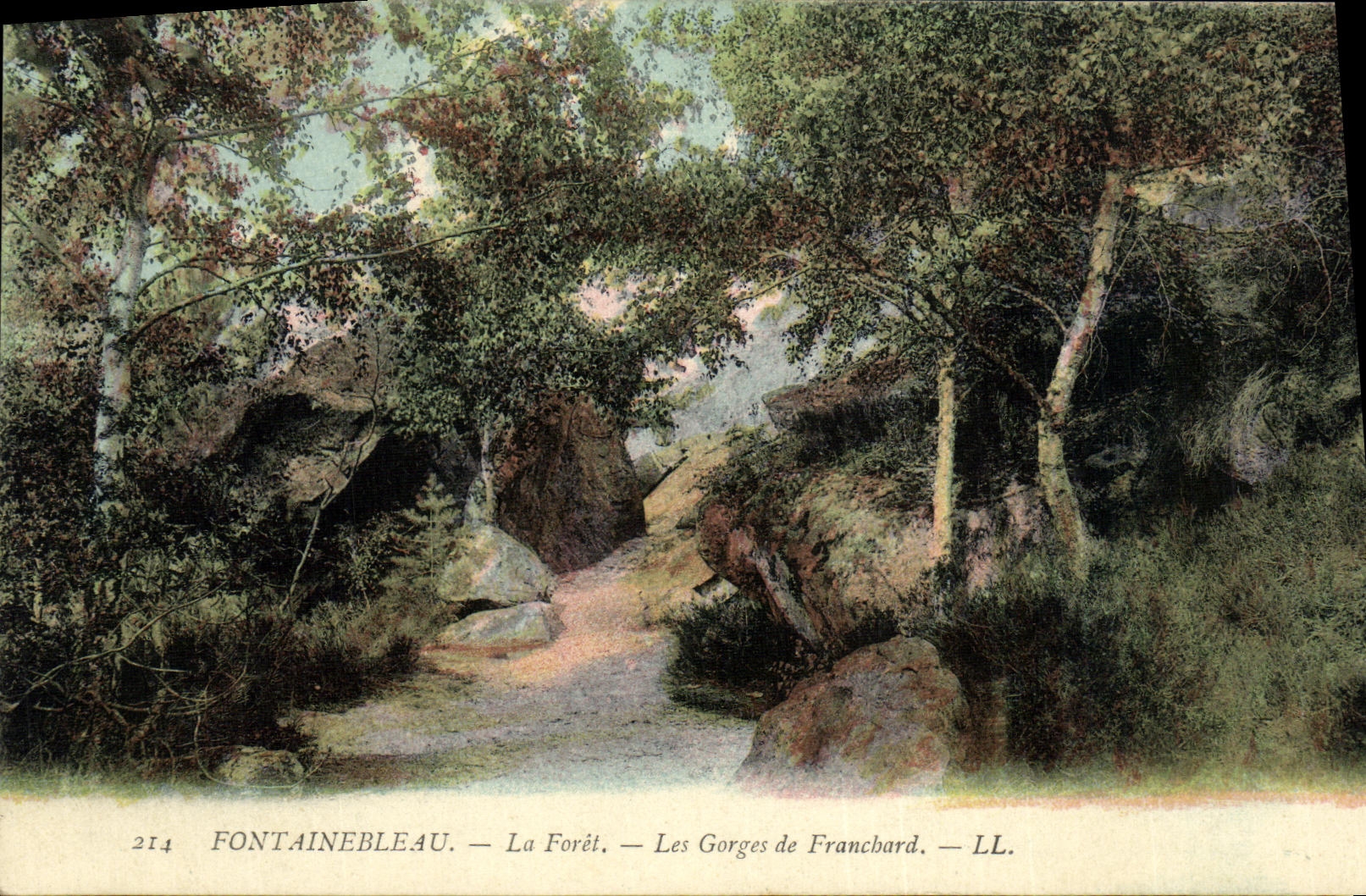 CPA Fontainebleau La Foret les gorges de franchard