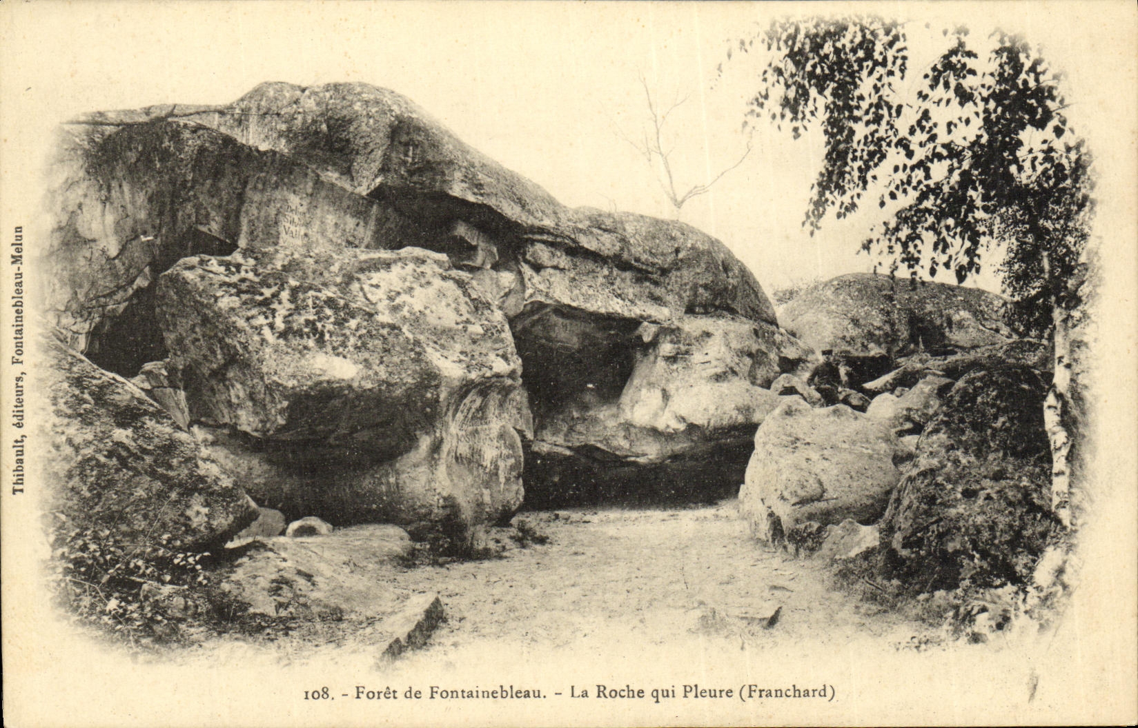 CPA Foret De Fontainebleau La Roche Qui Pleure Franchard