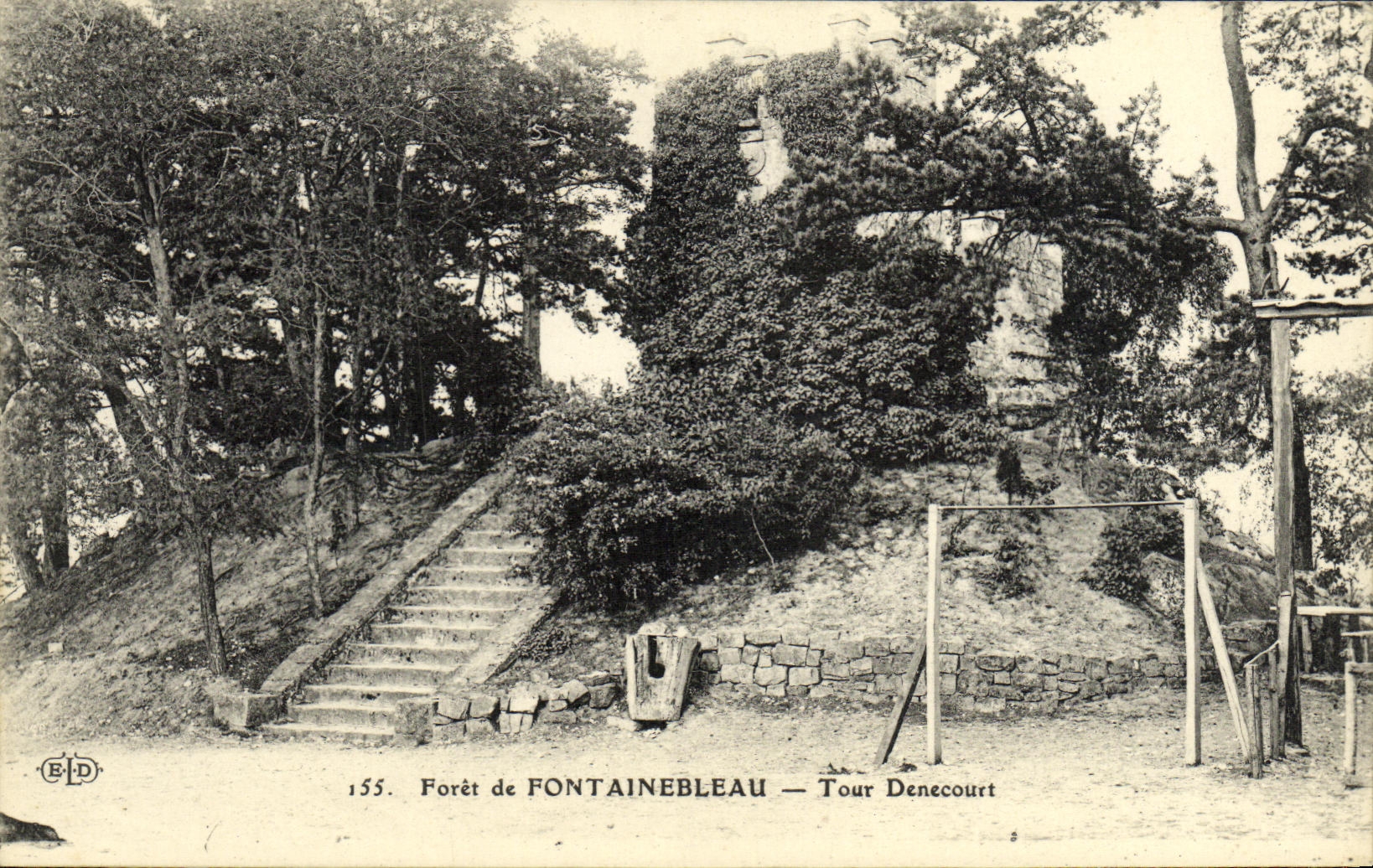 CPA Foret De Fontainebleau Tour Denecourt
