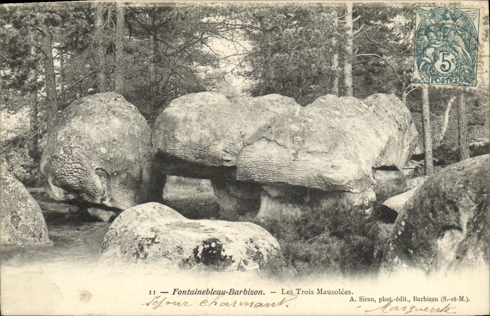CPA Fontainebleau Barbizon Le trois mausolees