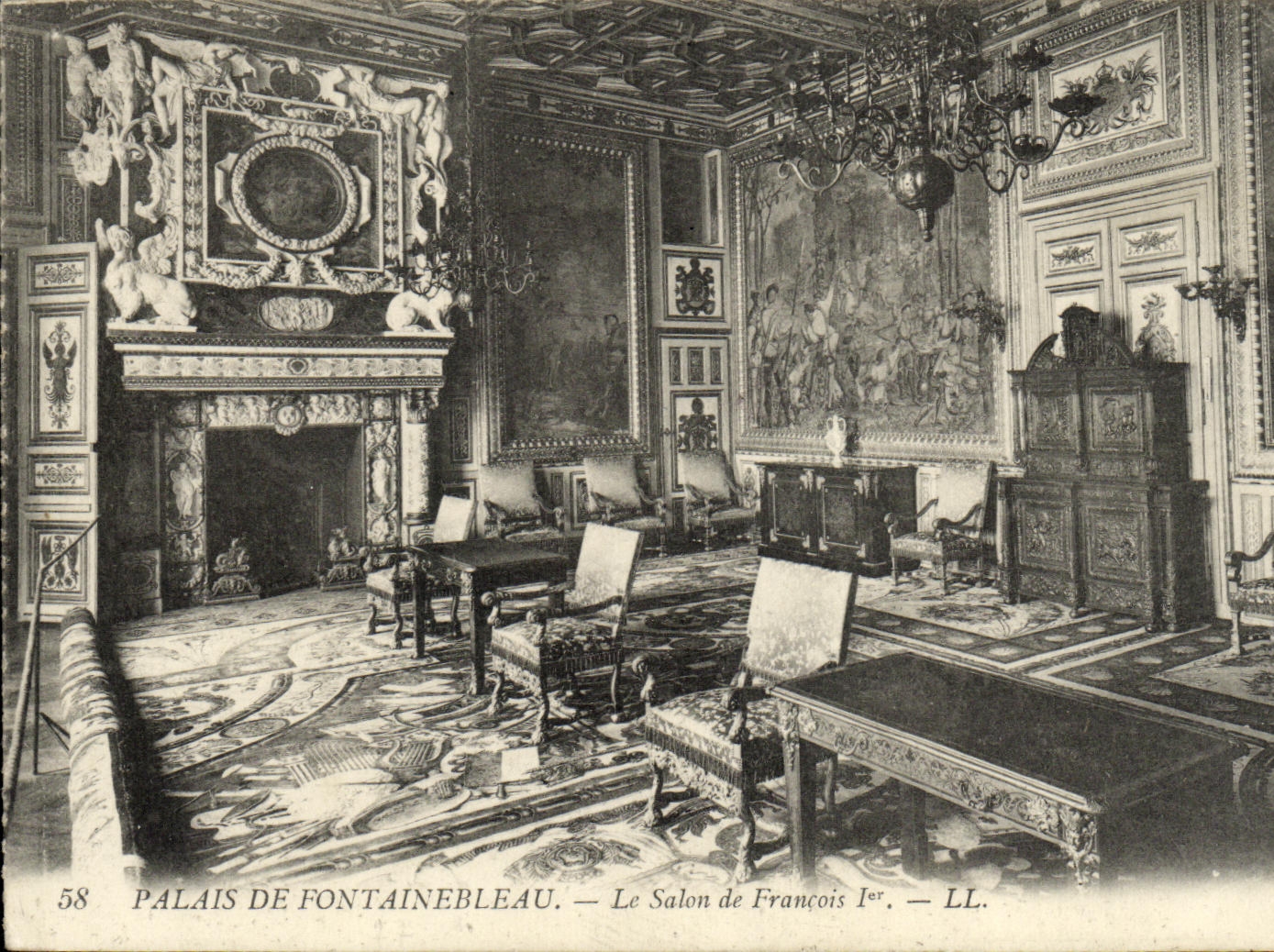 CPA Palais De Fontainebleau Le salon de francois 1er