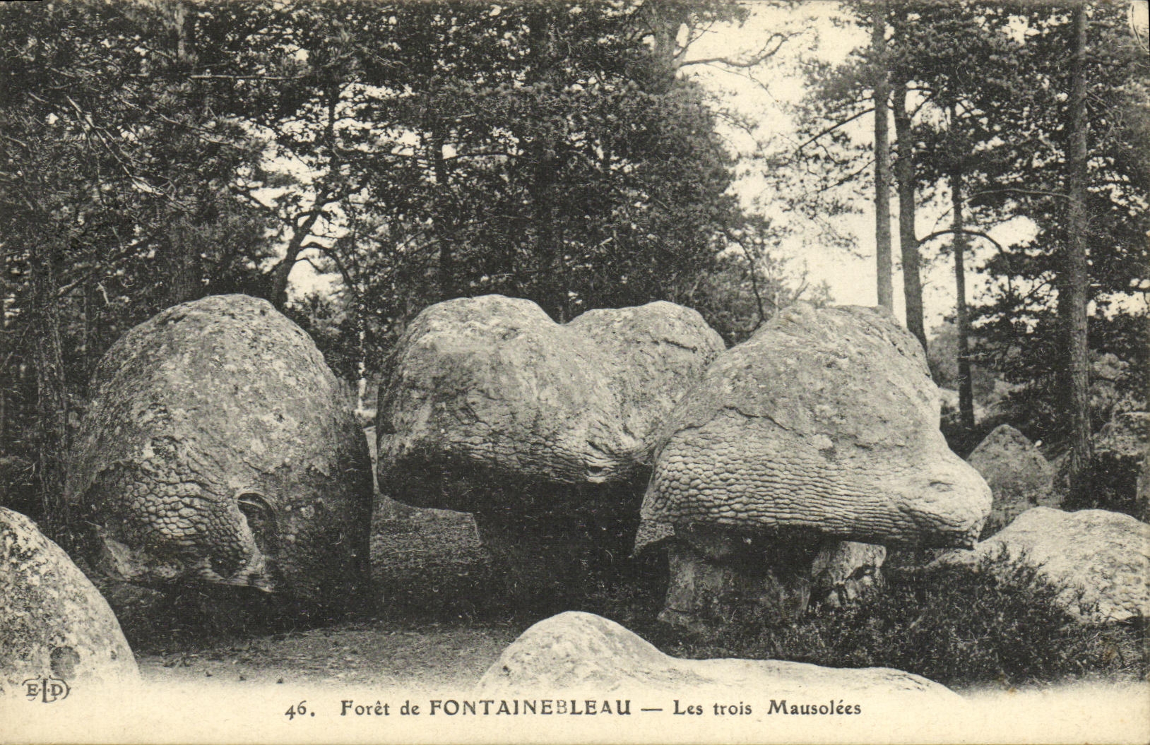 CPA Foret De Fontainebleau Les Trois Mausolees