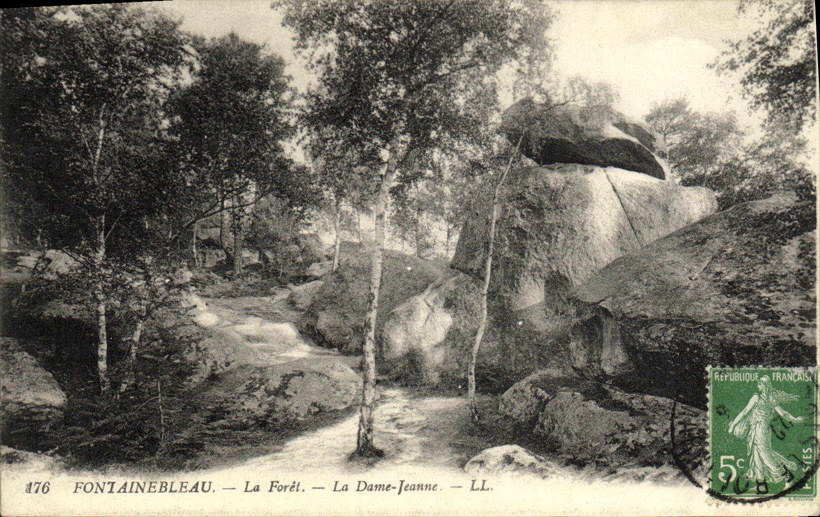 CPA Fontainebleau La foret la dame jeanne