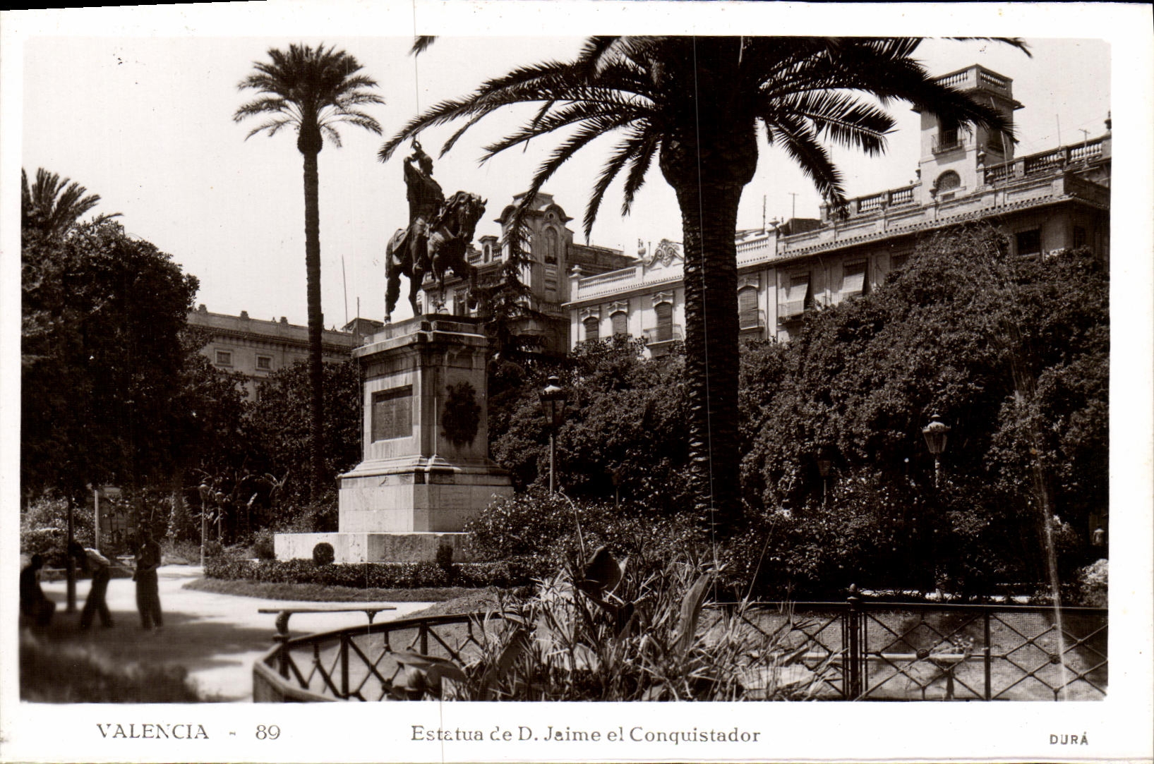 CPA Valencia Estatua de jaime el conquistador
