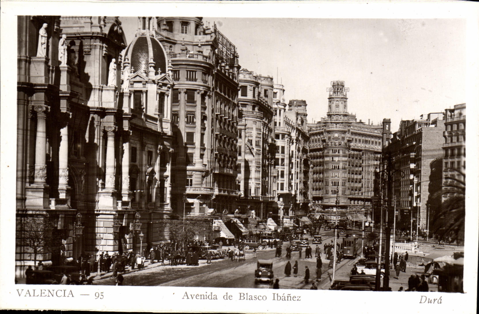 CPA Valencia Avenida De Blasco Ibanez