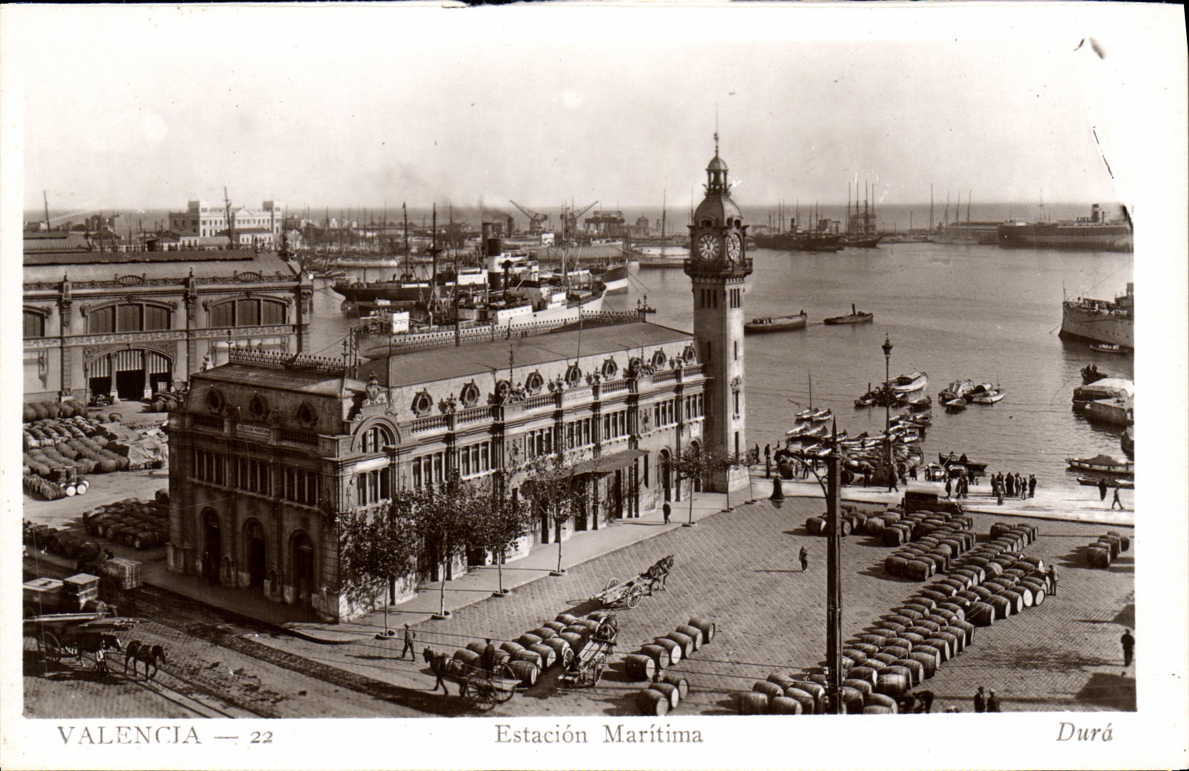CPA Valencia Estacion Maritima Bateaux