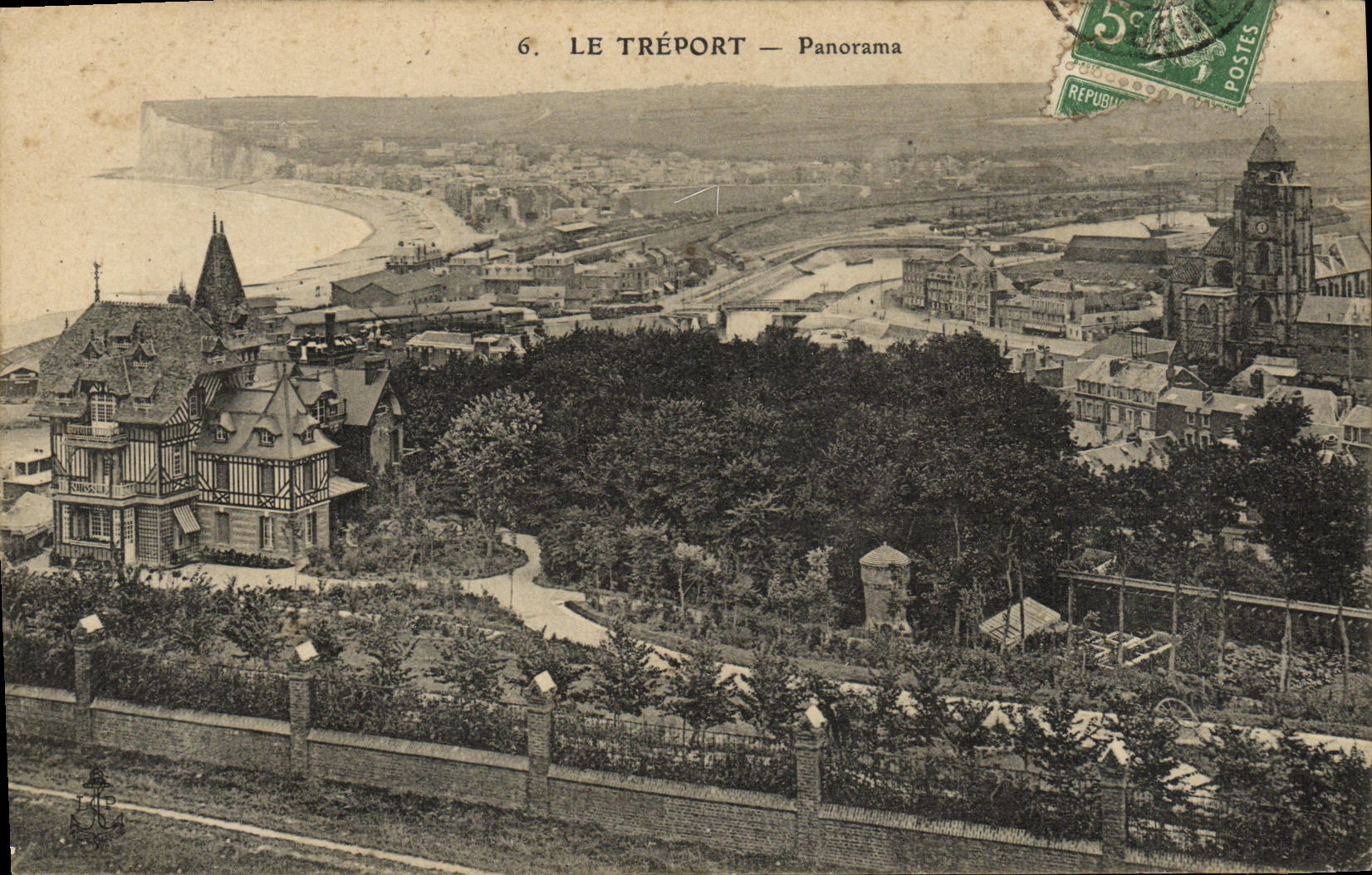 CPA Le Treport Panorama