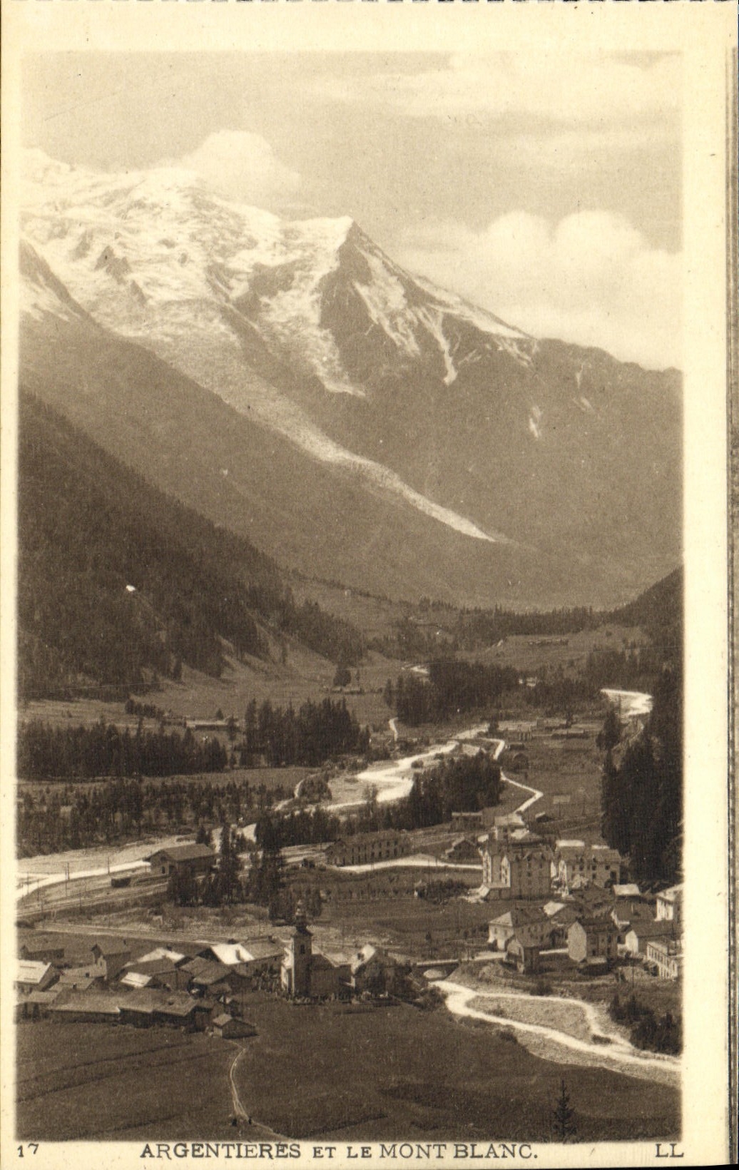 CPA Argentieres et Le Mont Blanc 