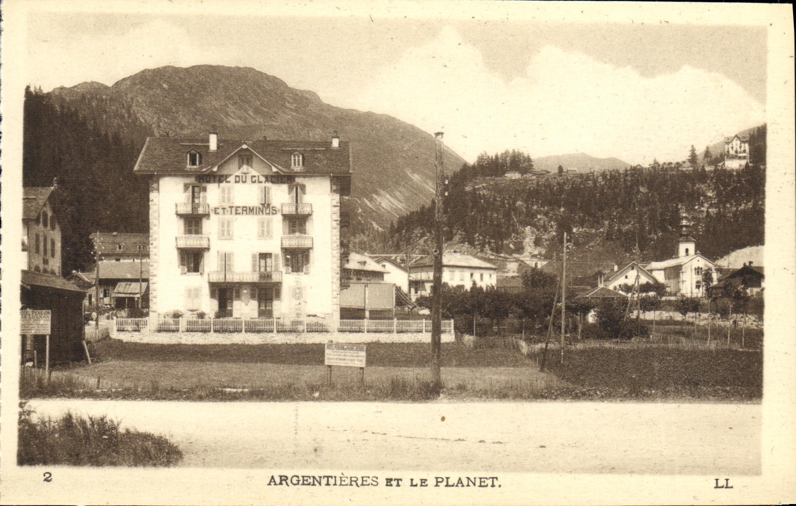 CPA Argentieres et le Planet 