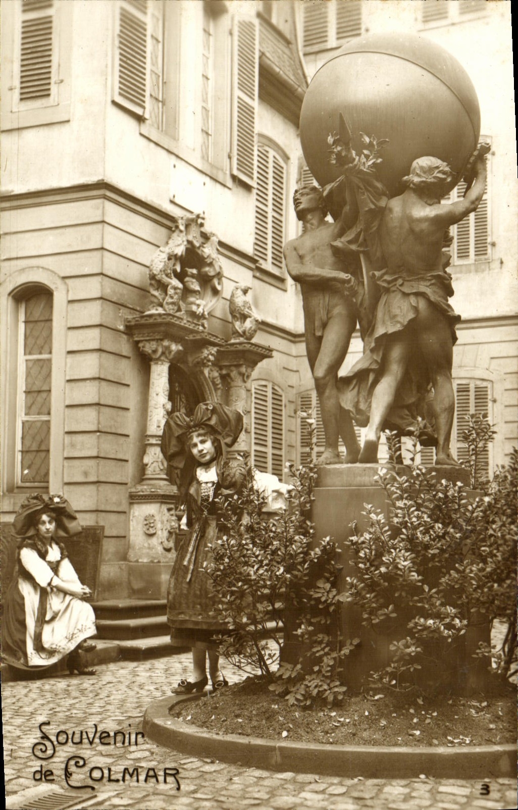 VINTAGE POSTCARD To remember of Alsace Colmar