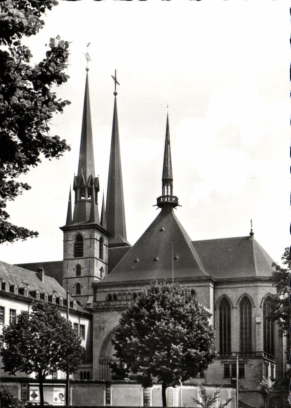 VINTAGE POSTCARD Luxembourg Cathedral