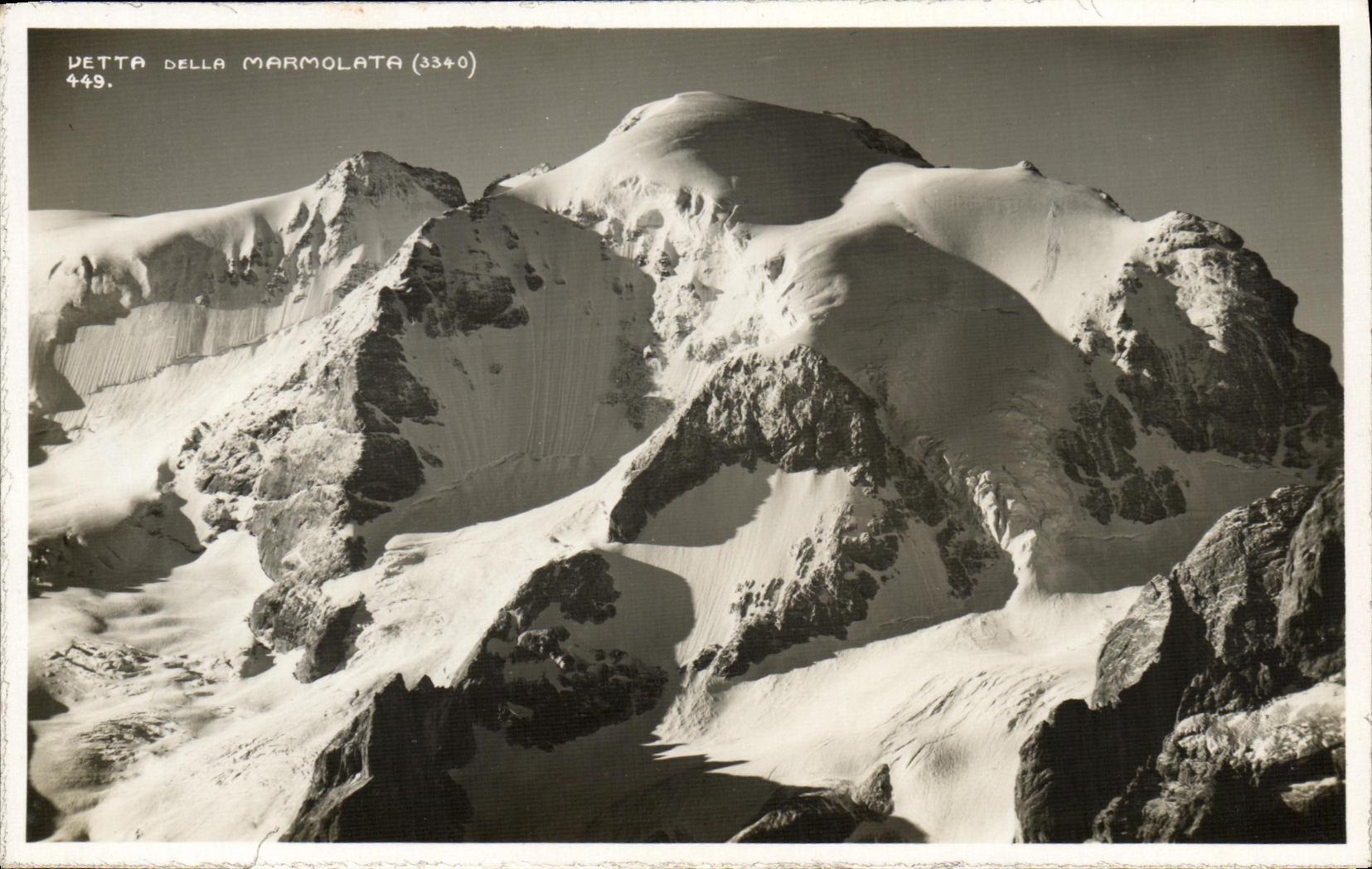 POSTAL Vetta Della Marmolata de la VENDIMIA