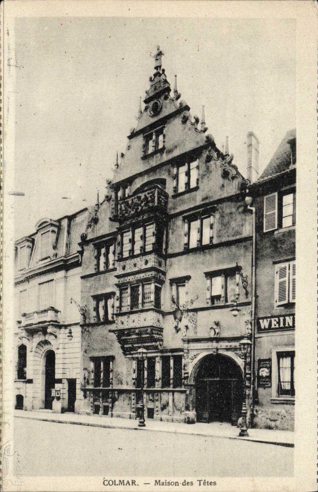 CPA Colmar Maison des Tetes 