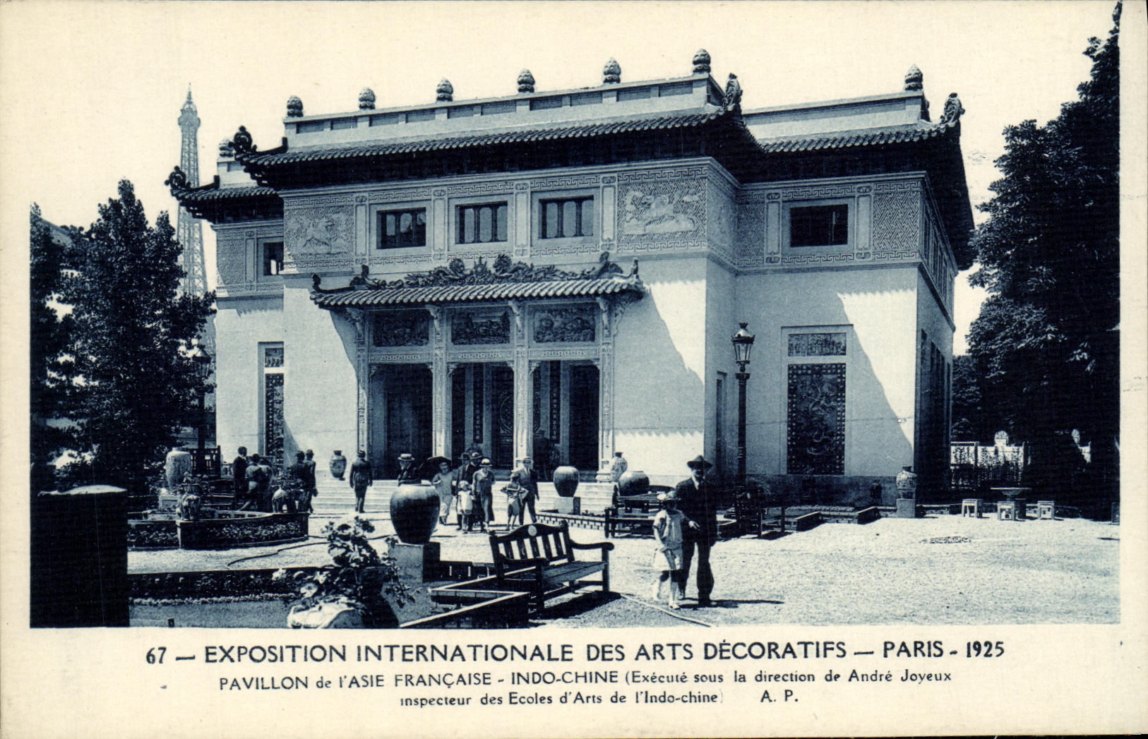 CPA Exposition Internationale des Arts Decoratifs Paris 1925 Pavillon de l'Asie Francaise Indochine 