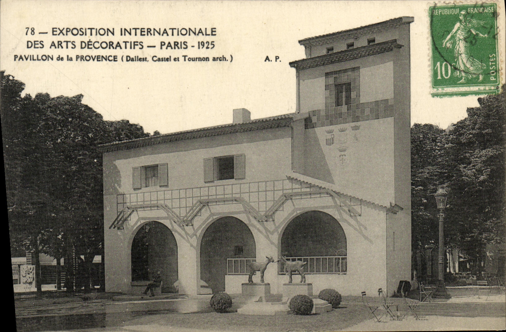 CPA Exposition Internationale des Arts Decoratifs Paris Pavillon de Provence 