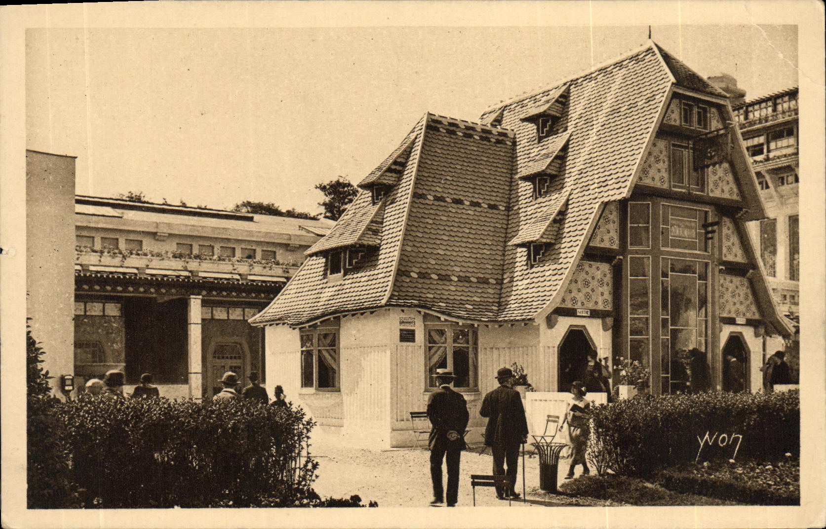 Exposición internacional de la POSTAL de la VENDIMIA de la casa decorativa de París 1925 de los artes de Mulhouse