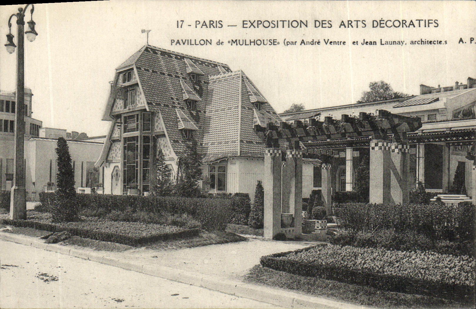 CPA Exposition Internationale des Arts Decoratifs Paris 1925 Pavillon de Mulhouse