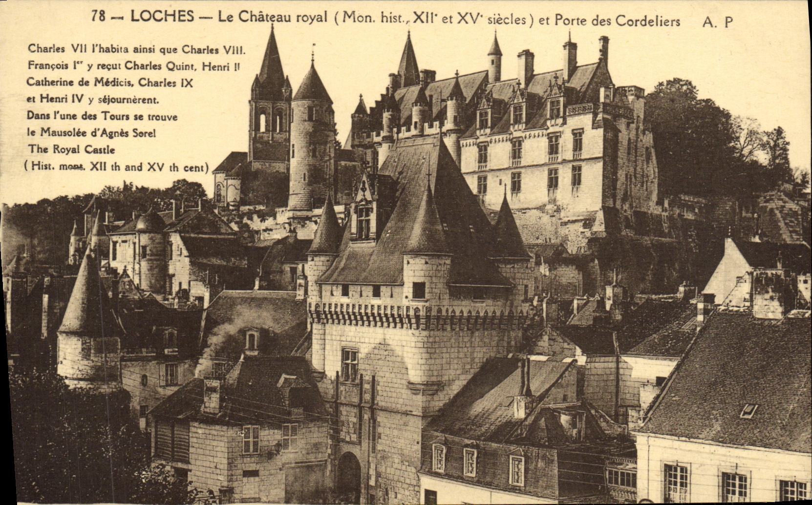 CPA Loches Le Chateau royal