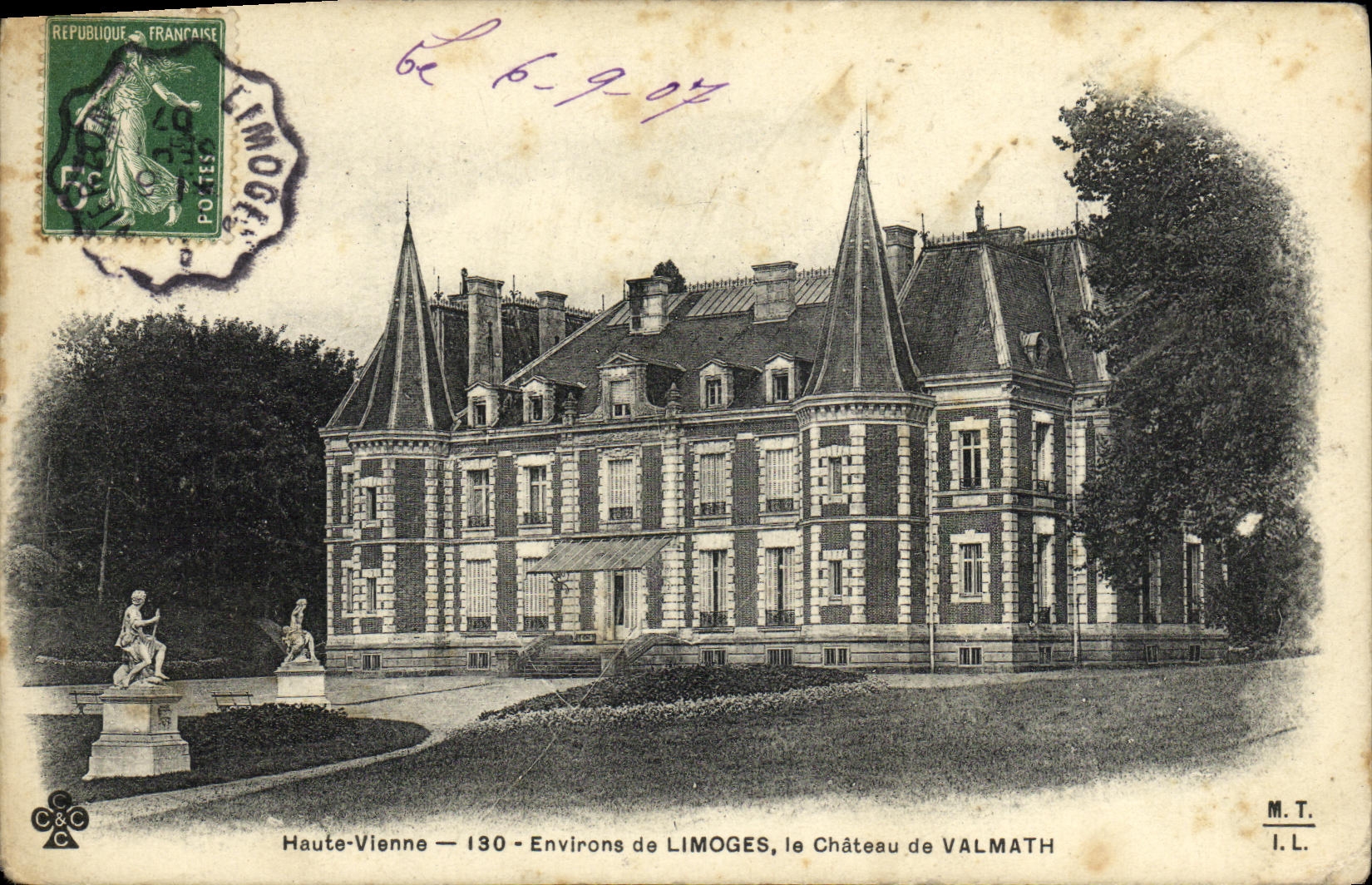 CPA Environs de Limoges le Chateau de Valmath