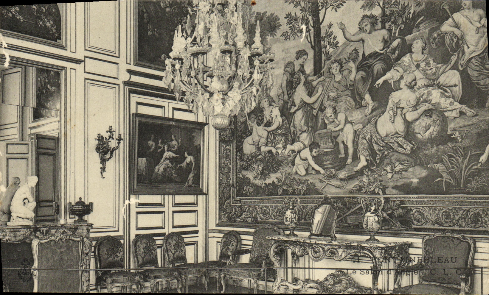 CPA Fontainebleau Le salon d'angle