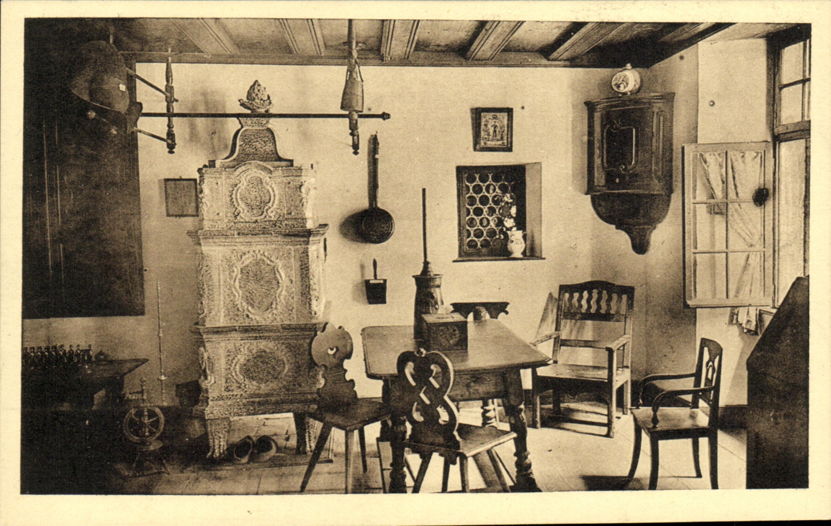 CPA Musee des Unterlinden a Colmar Chambre Alsacienne ll 