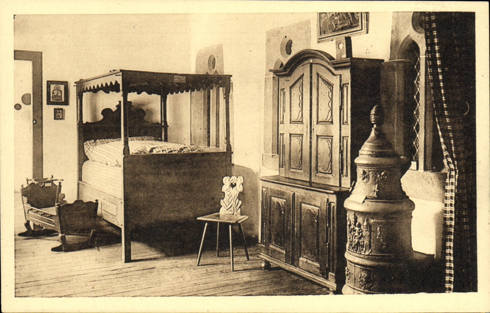 CPA Musee des Unterlinden a Colmar Chambre alsacienne I