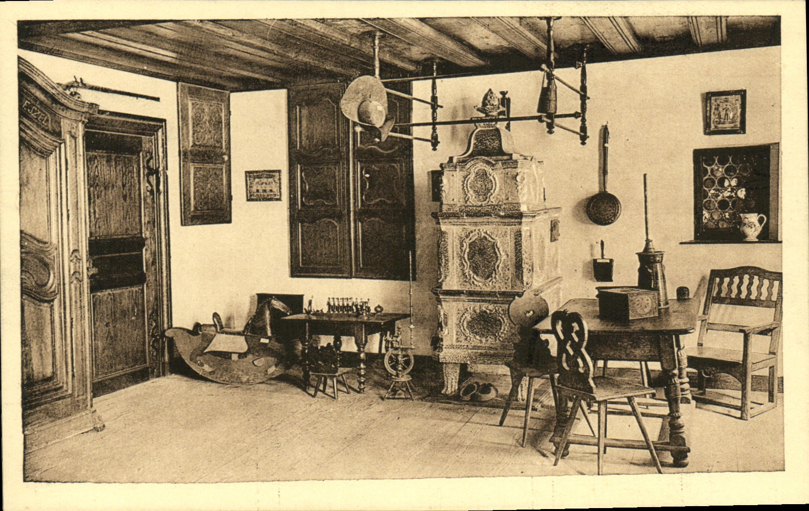 CPA Musee des Unterlinden a Colmar Chambre alsacinne II