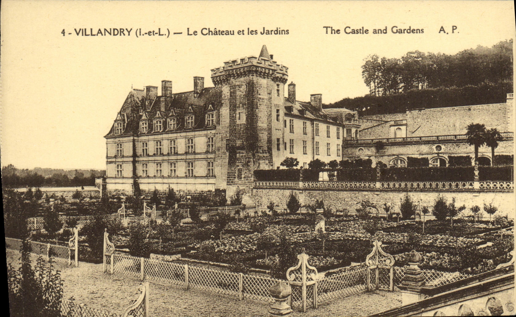 CPA Villandry Le Chateau et les Jardins 