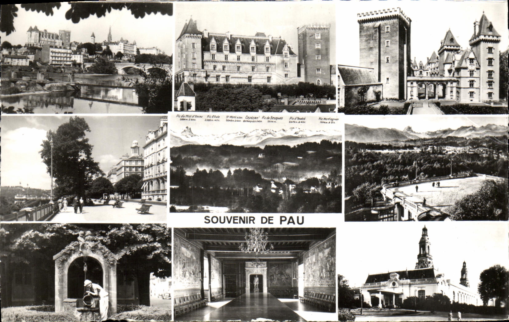 MODERN CARD To remember Of Pau