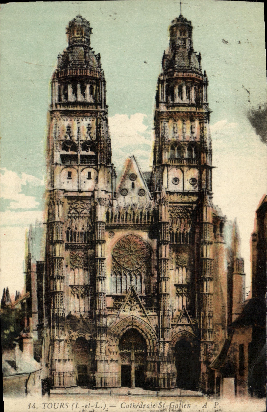 CPA Tours Cathedrale St Gatien