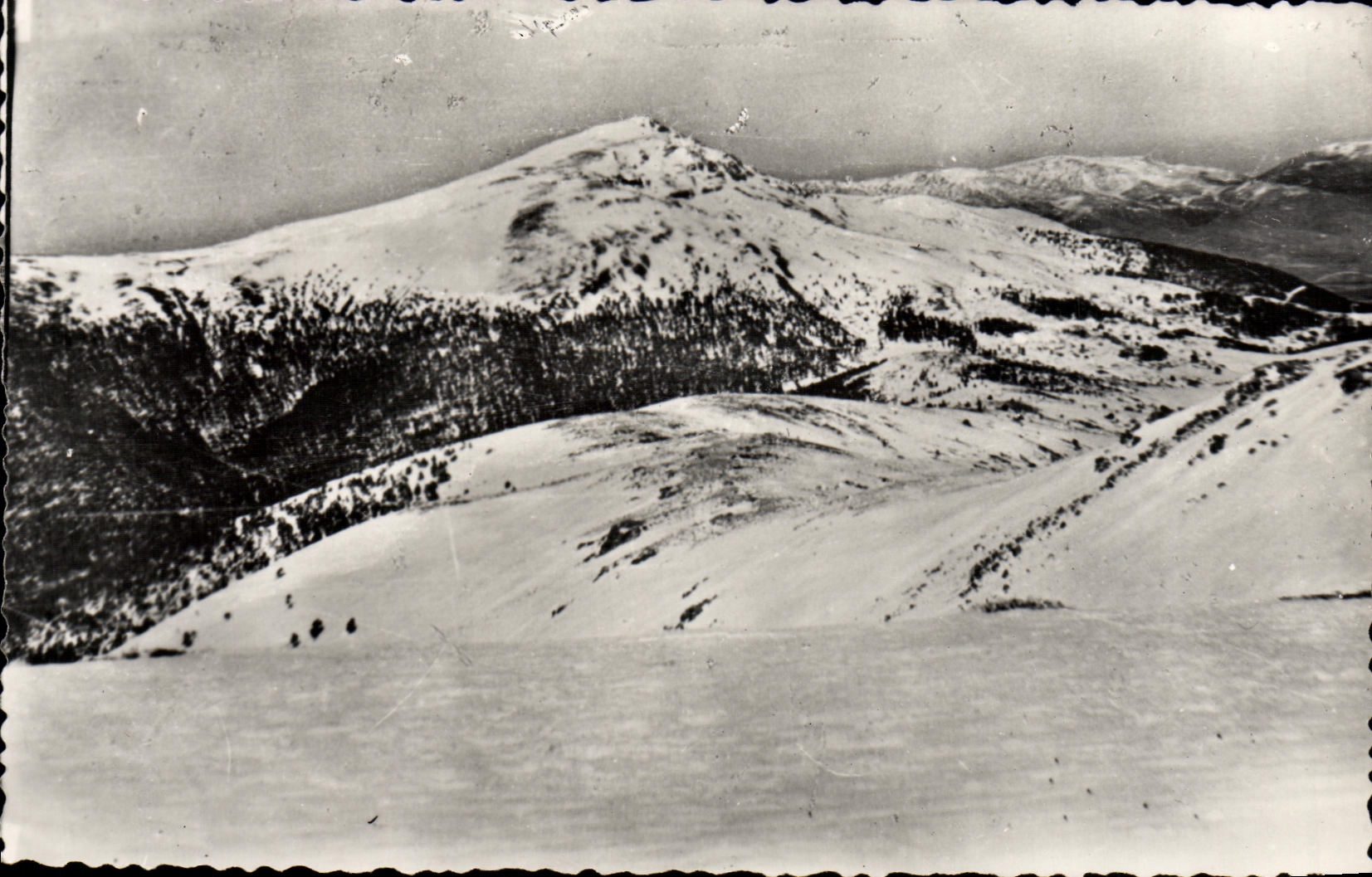 CPA Puerto De Navacerrada Bola Del Mundo Laguna de penalara