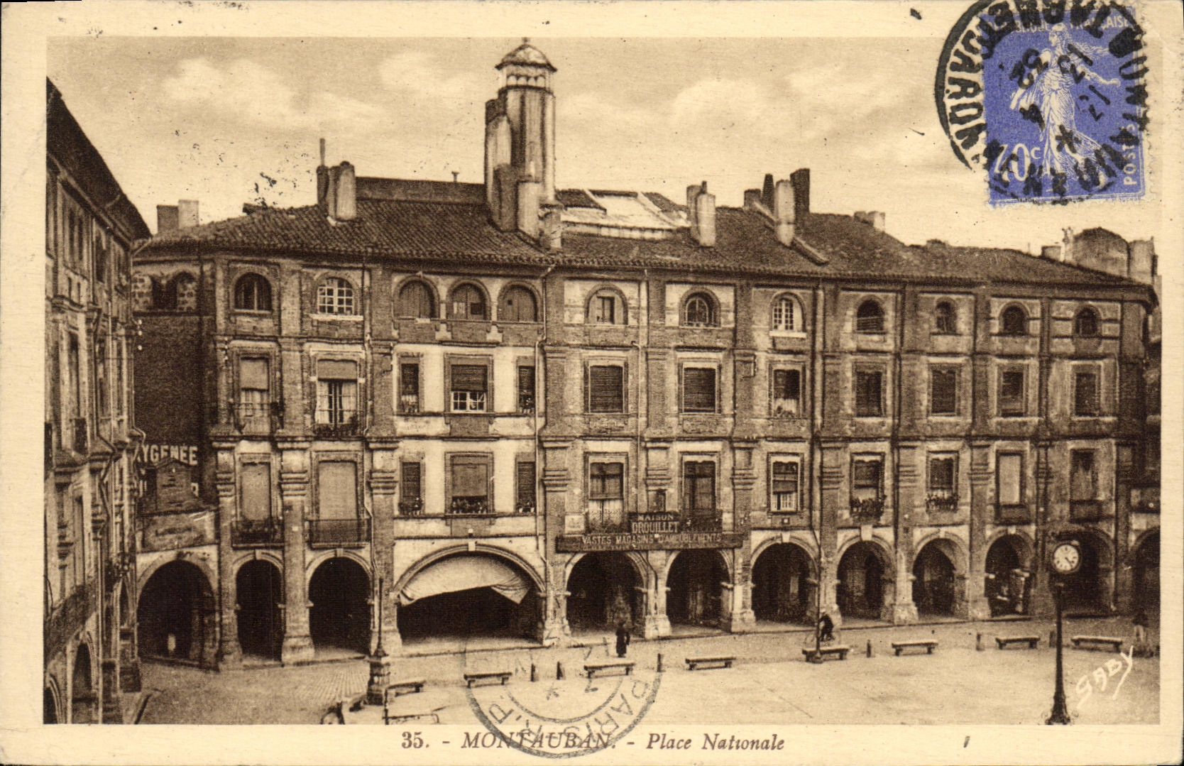 CPA Montauban Place Nationale