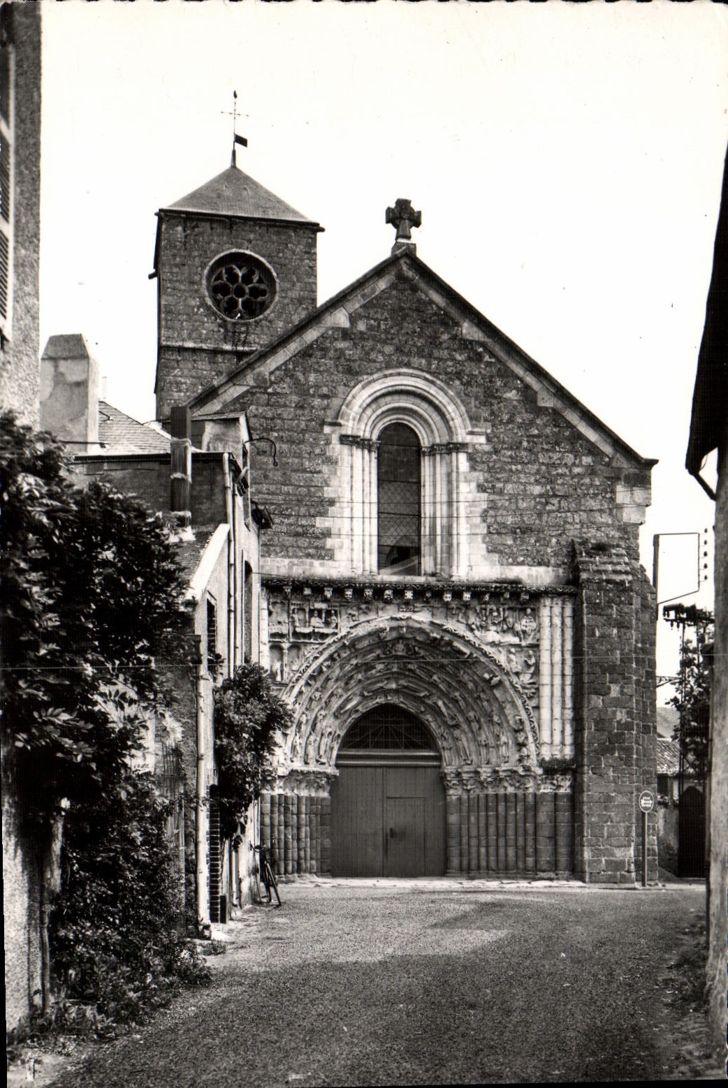 VINTAGE POSTCARD Nickle silver Castle Church St Remarkable Gilles Romance gate one of most beautiful