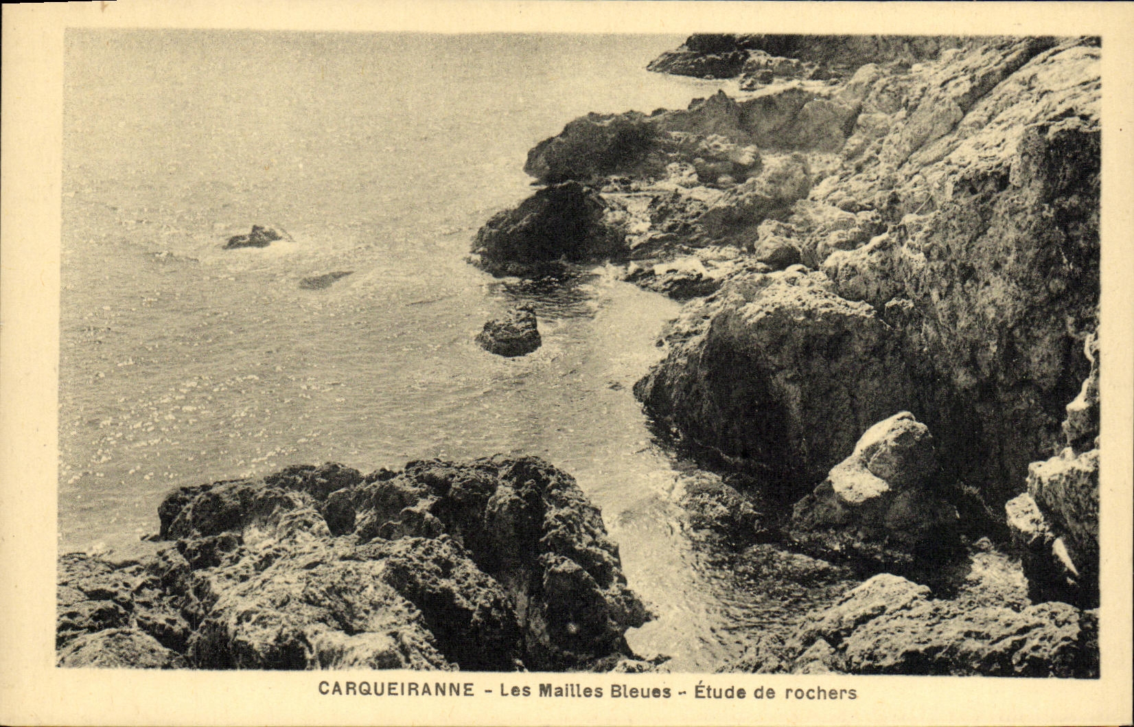 CPA Carqueiranne Les Mailles Bleues Etude De Rochers