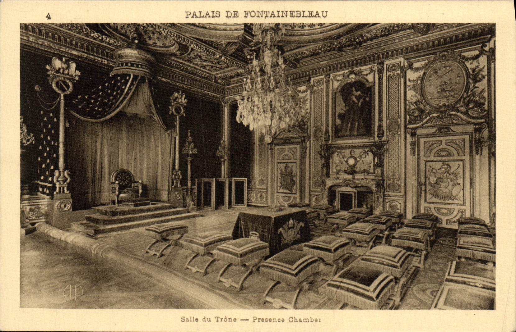 CPA Palais De Fontainebleau Salle Du Trone