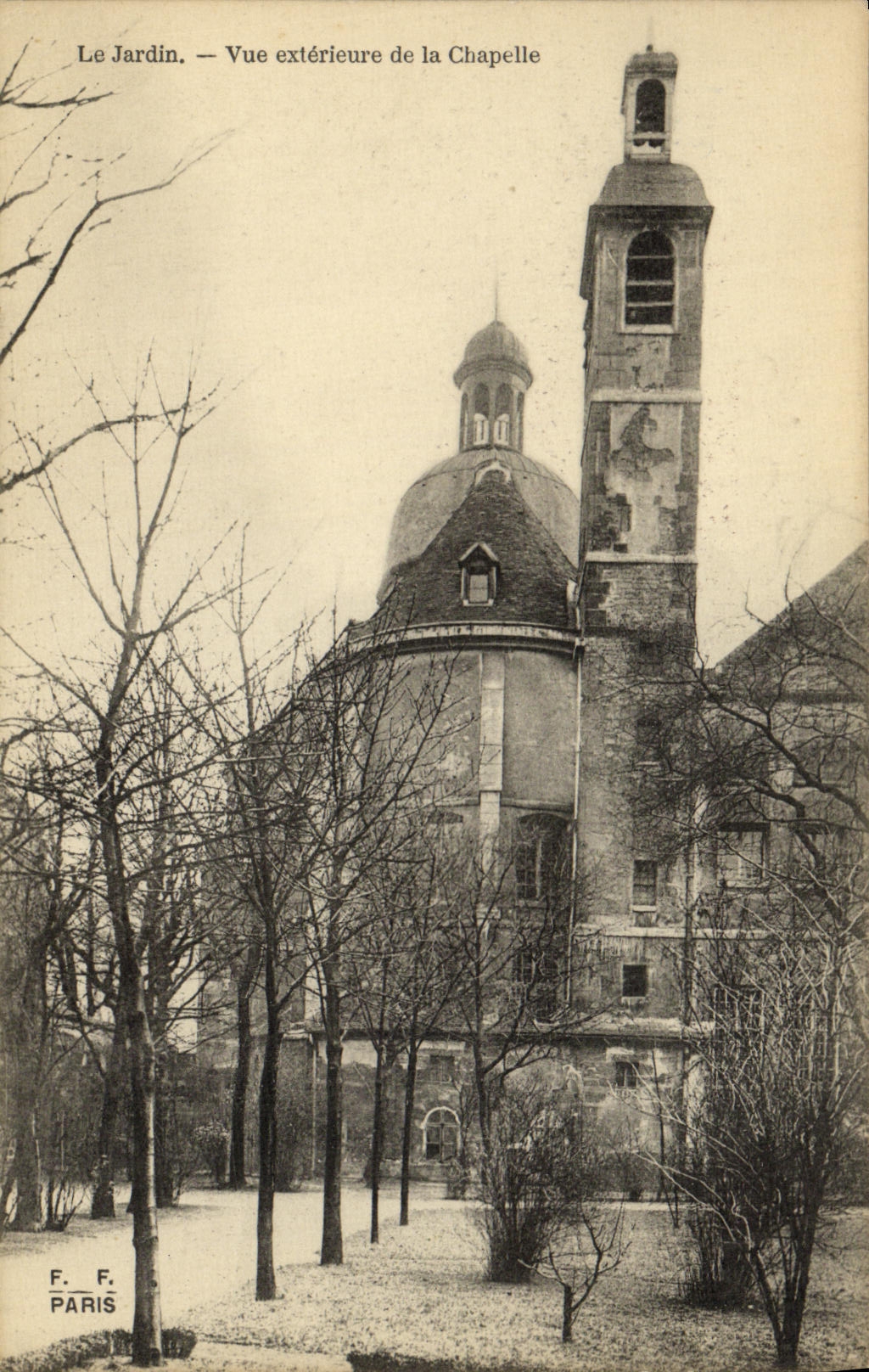 VINTAGE POSTCARD the Garden Seen External Of the Paris Vault