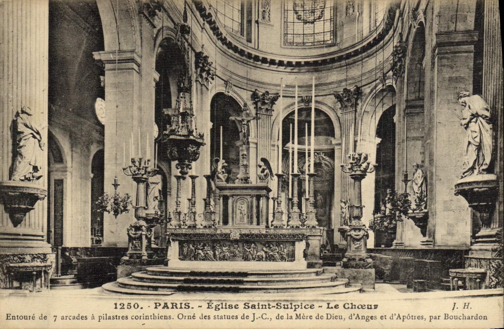 CPA Paris Eglise Saint Sulpice Le Choeur