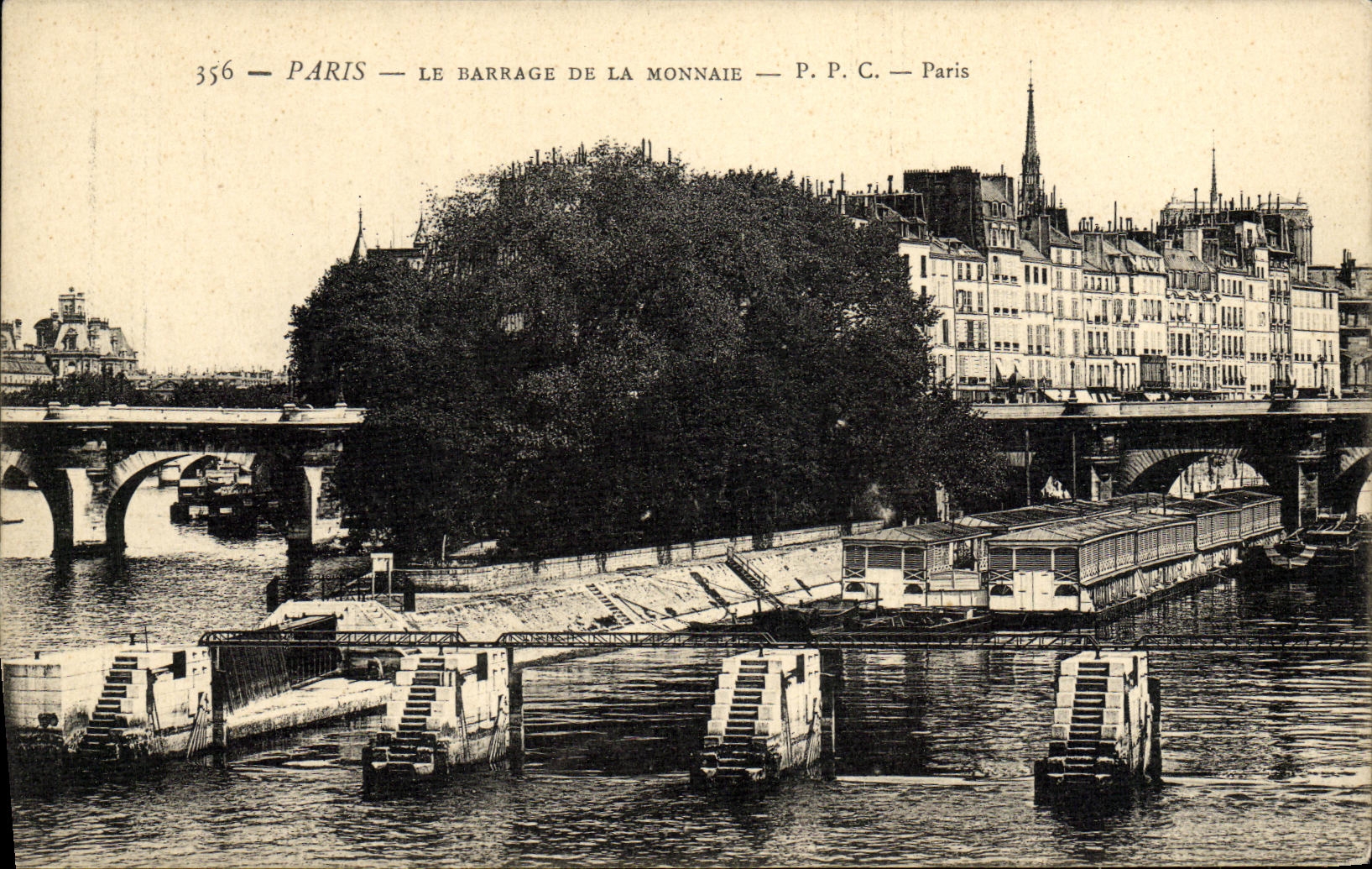 CPA Paris Le Barrage De la Monnaie