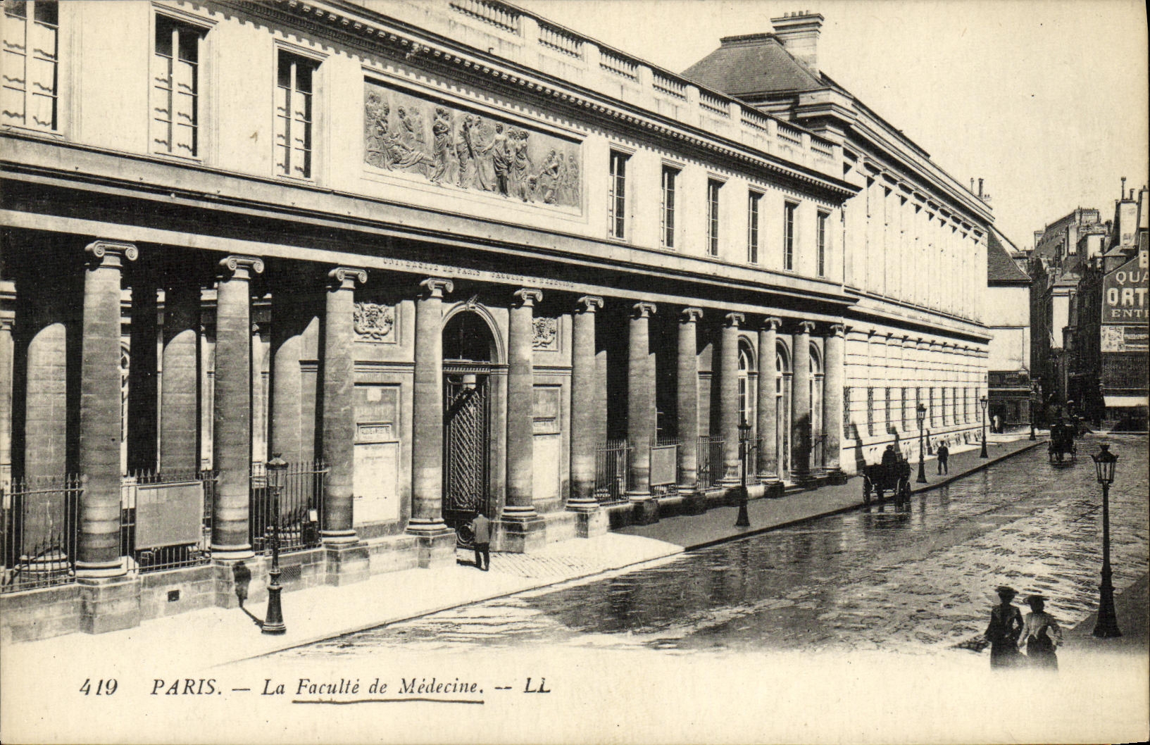 VINTAGE POSTCARD Paris the Medical college
