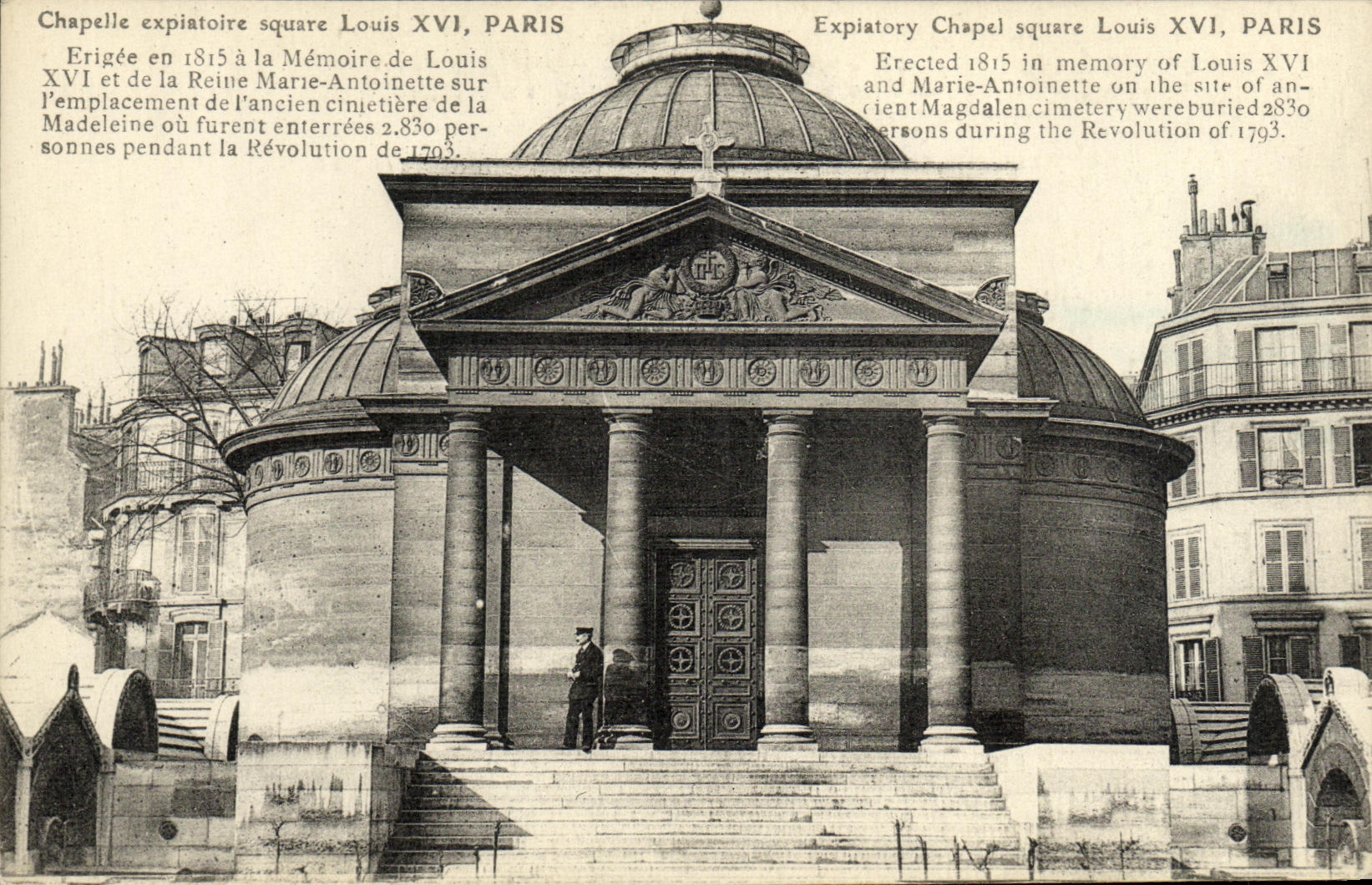 CPA Paris Chapelle Expiatoire Square Louis XVI