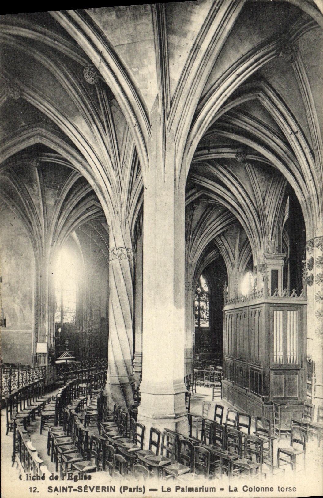 CPA Paris Saint Severin Le Palmarium La Colonne Torse